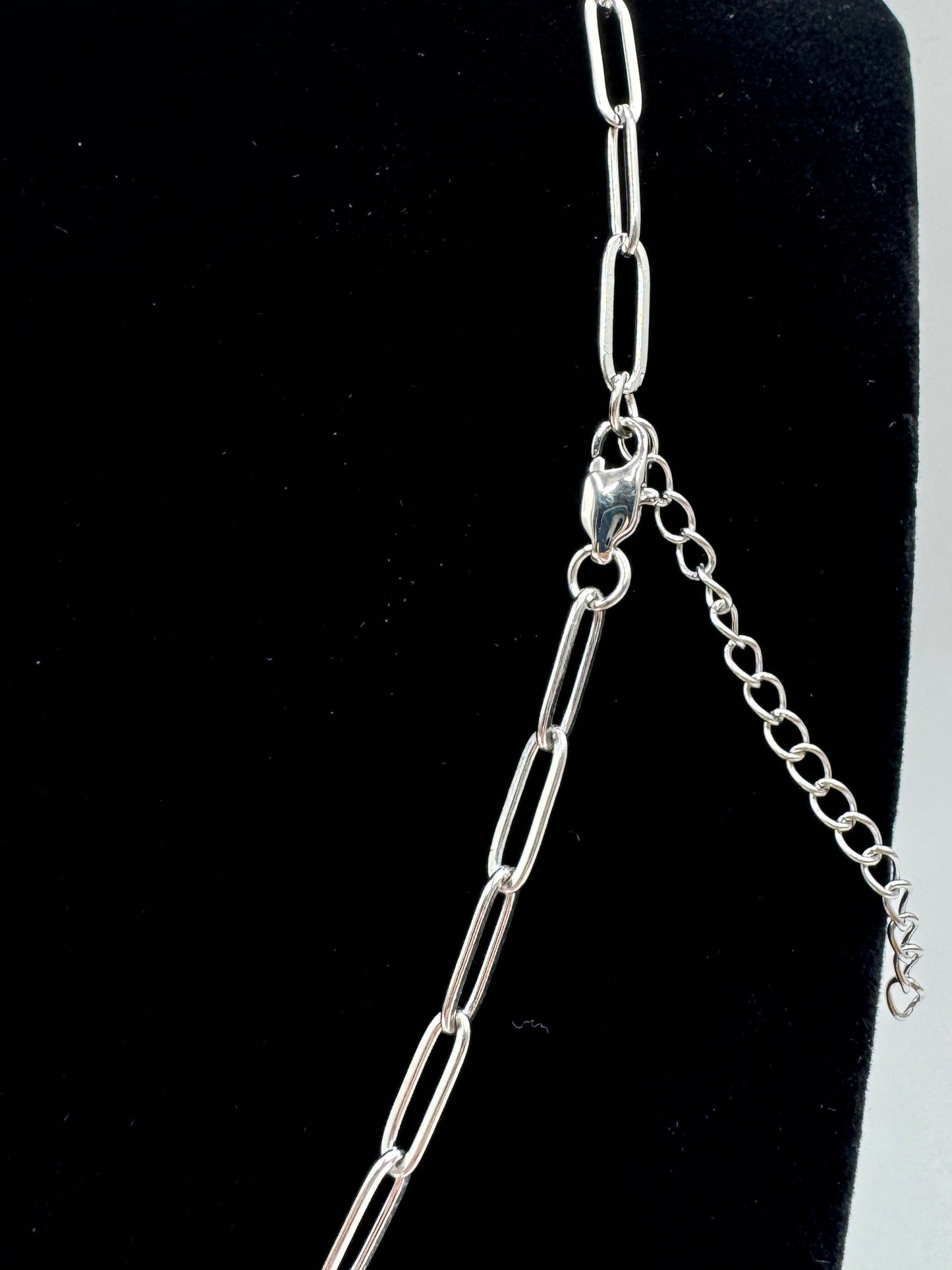 Twin Heart Paperclip Necklace