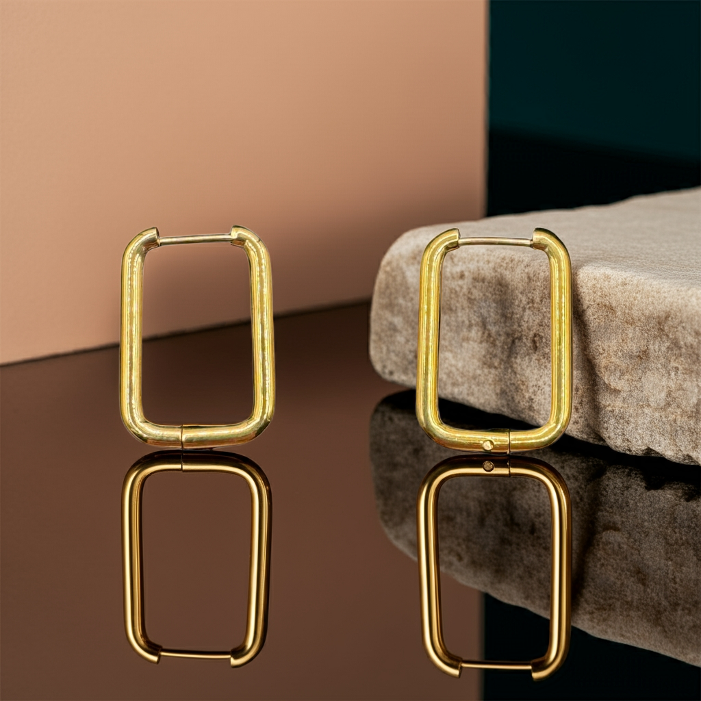 Oval Huggie Earrings