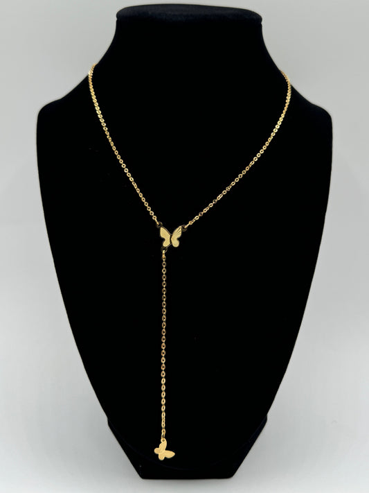 Butterfly Lariat Necklace