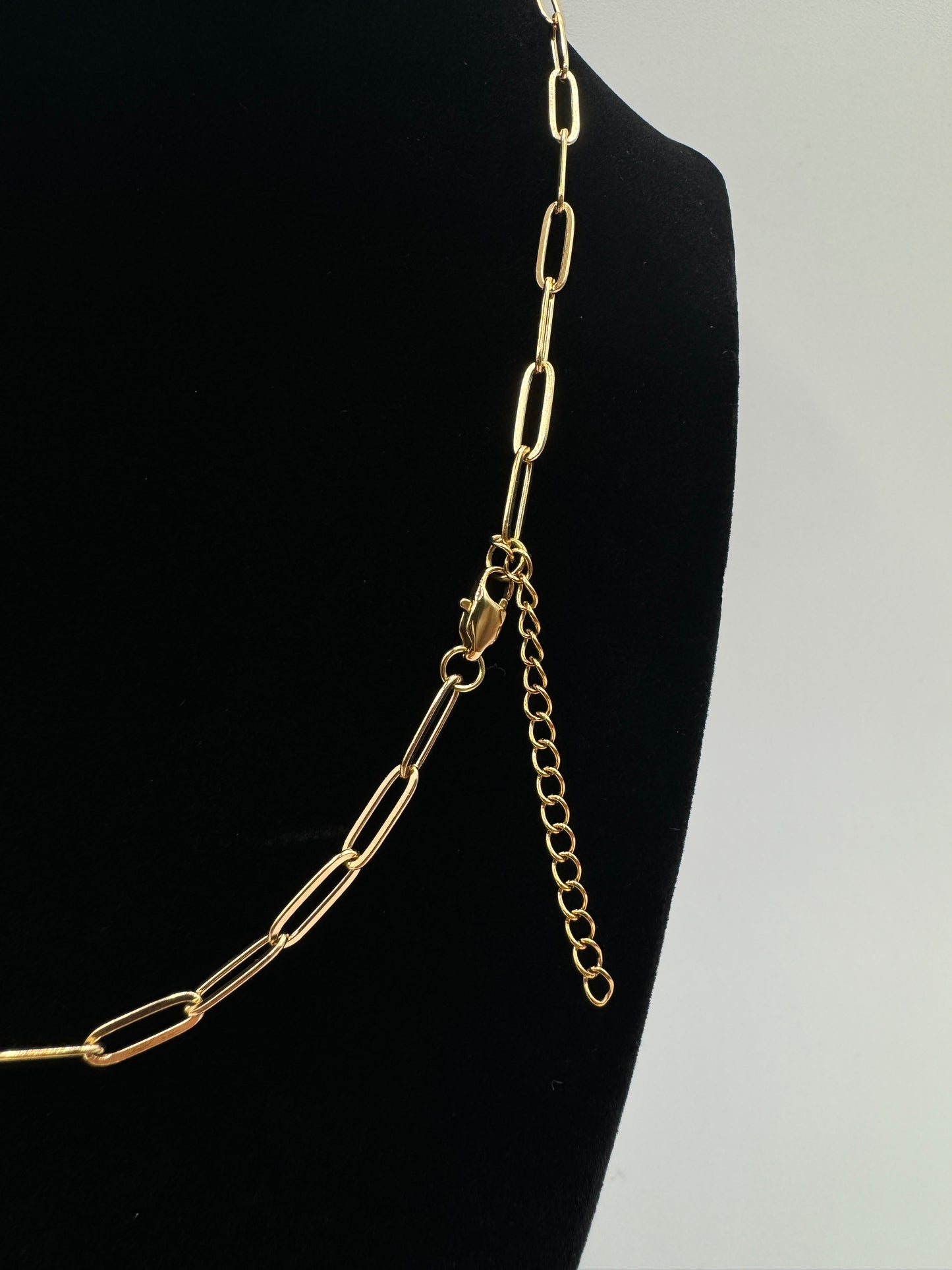 Twin Heart Paperclip Necklace